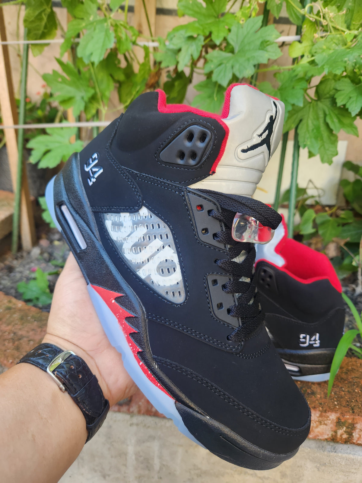 Air Jordan 5 SUP Black/Red Sneakers