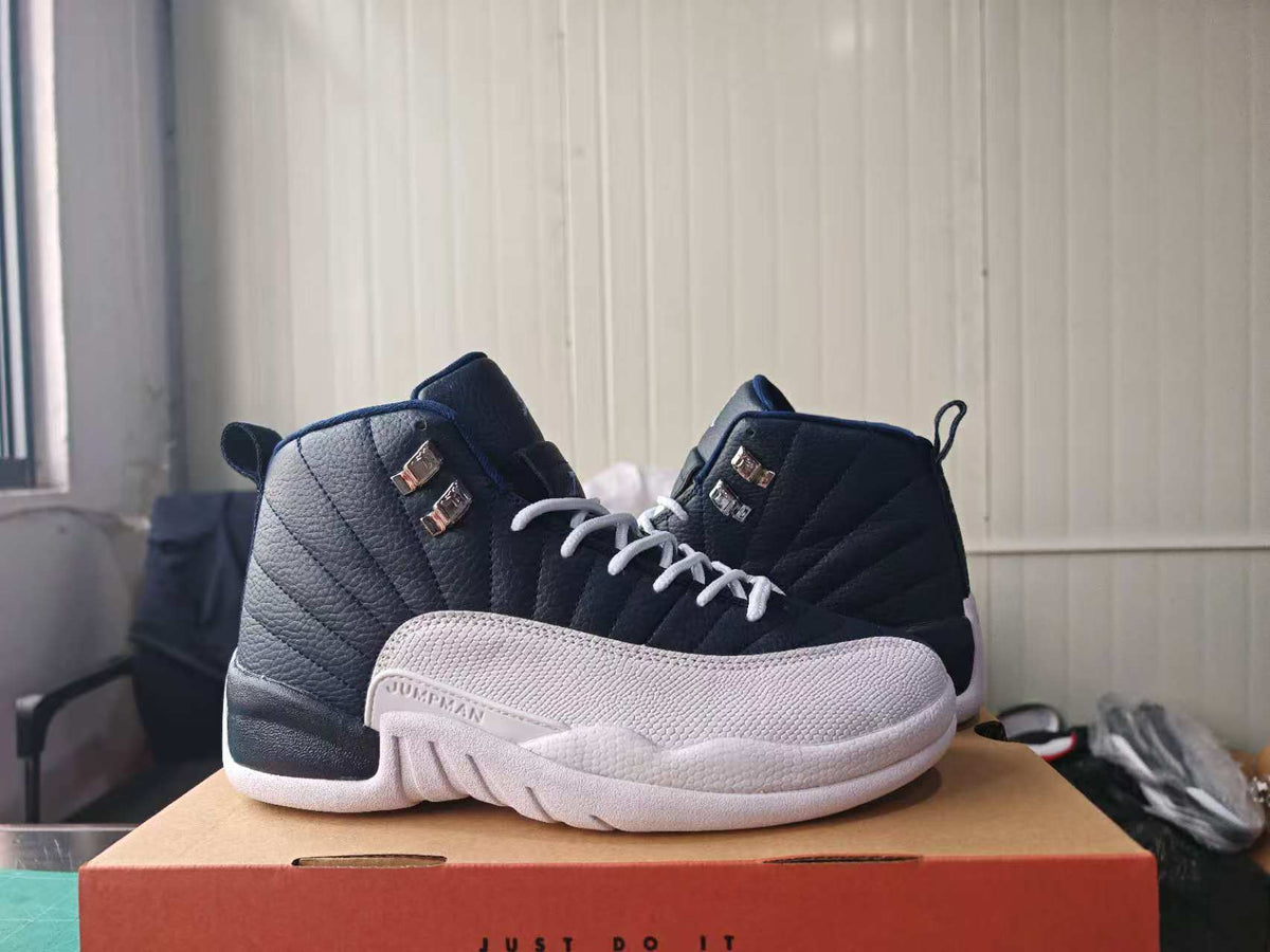 AJ12 Obsidian Sneakers