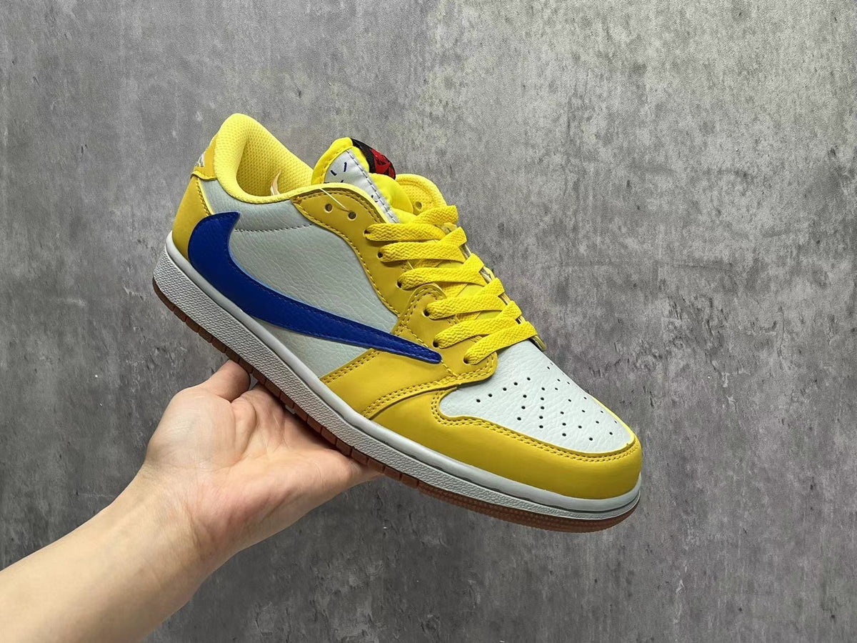 Travis Scott x Air Jordan 1 Low OG SP White-Yellow Reverse Swoosh 8.0
